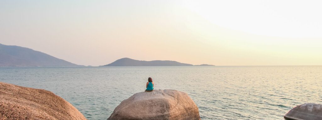 Malawi's picturesque island set against the clear waters of Lake Malawi, highlighting the serene and stunning landscape of the country.
