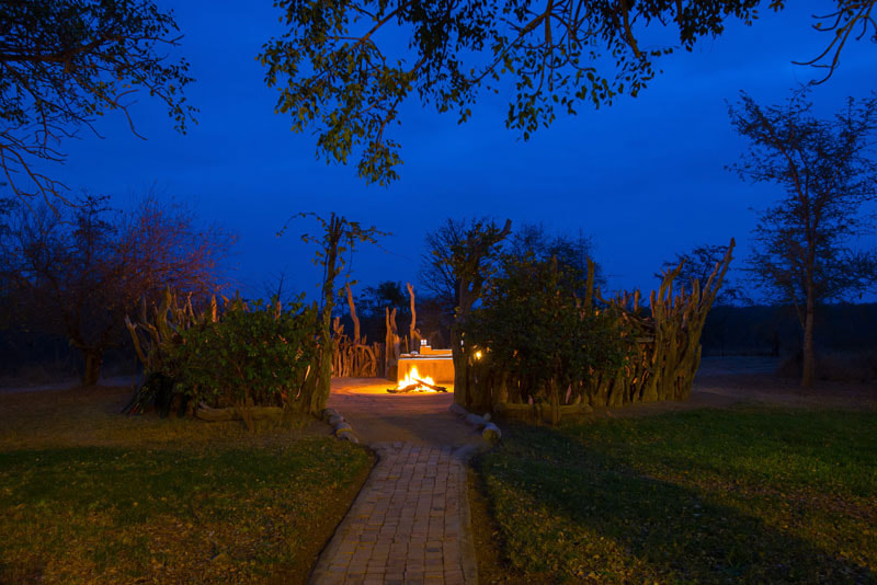 Baobab Lodge at night