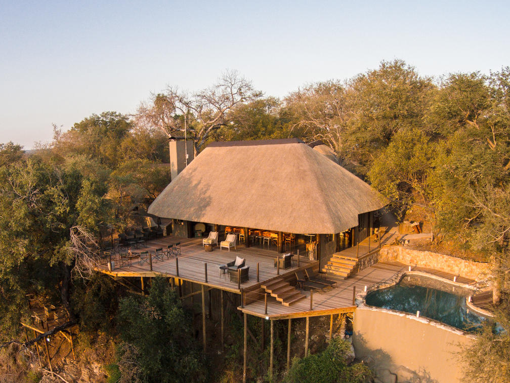 Air shot of Garonga Main Lodge
