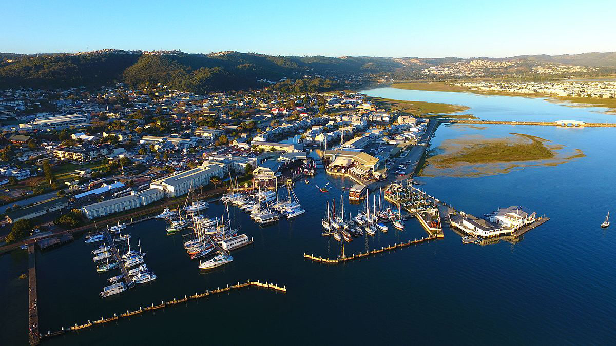 Aerial View of the Knsyna Marina