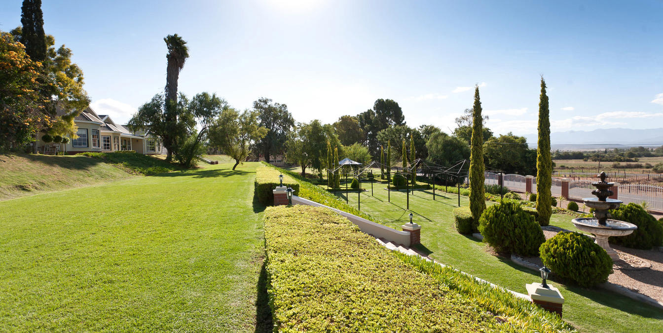 Gardens at La Plume in Oudsthoorn that forms part of the Garden Route
