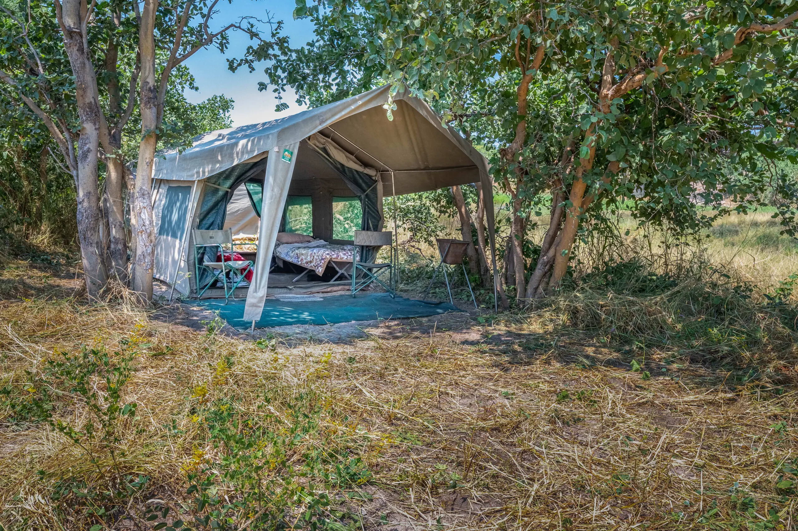 Mobile Safari Camp Tent in Mababe