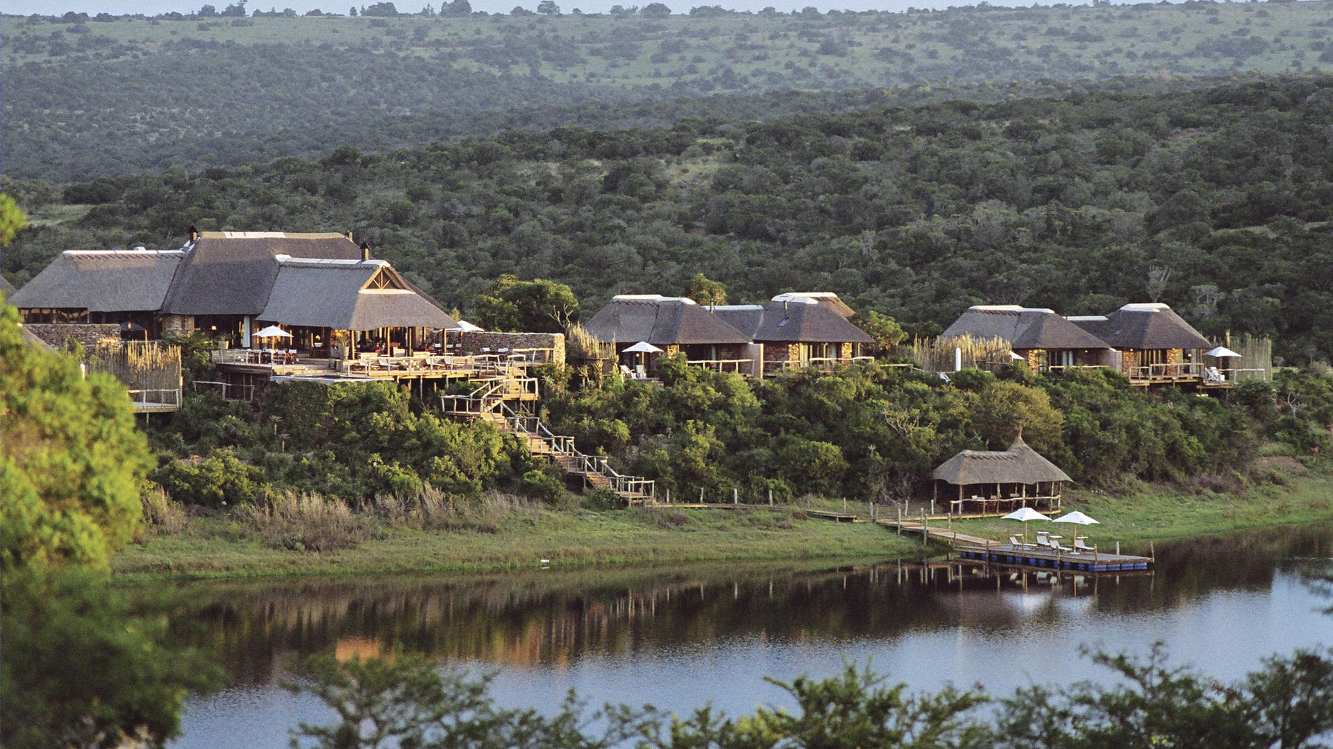 Aerial view of Pumba Water Lodge