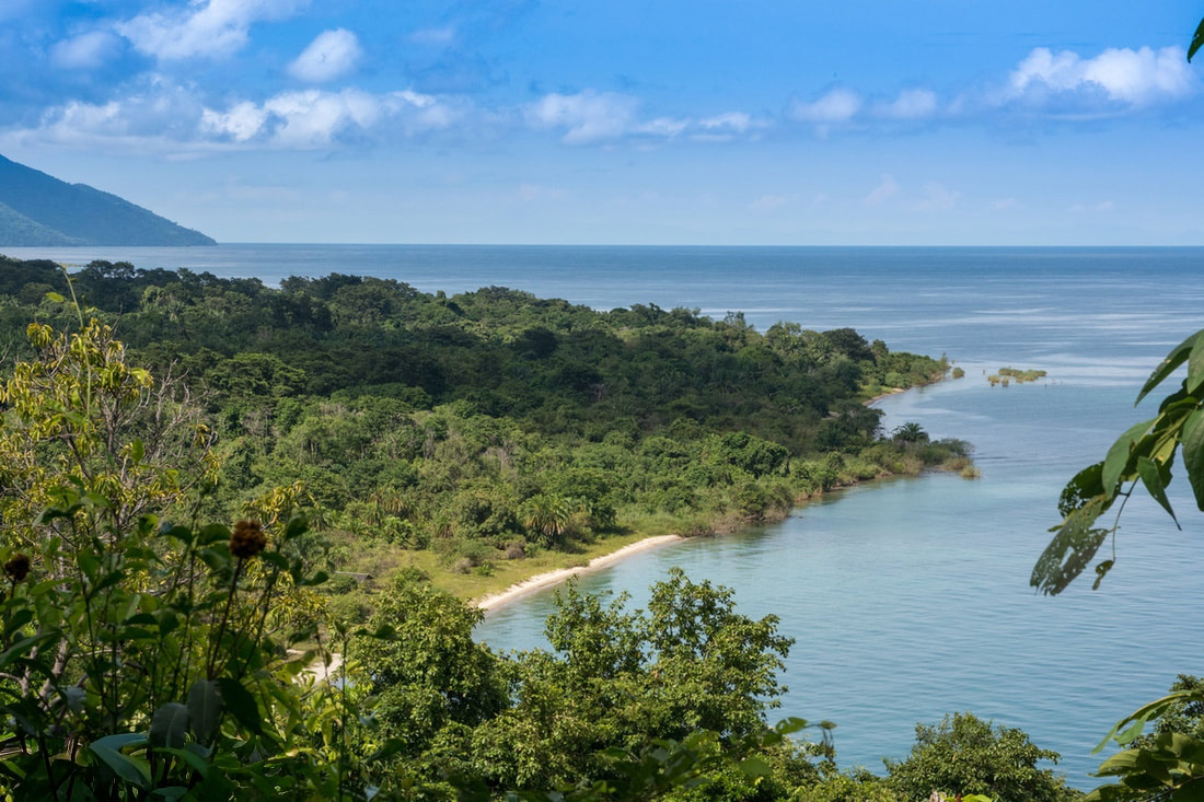 Mahale Mountain National Park, Tanzania - beach coast with crystal-clear waters, showcasing the serene beauty of this iconic destination.