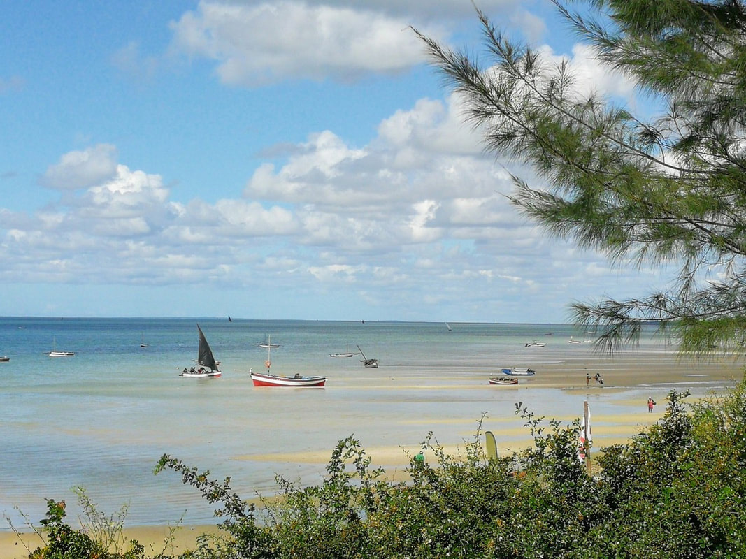 Vilanculos Beach, Mozambique - Scenic beach with boats on the turquoise waters