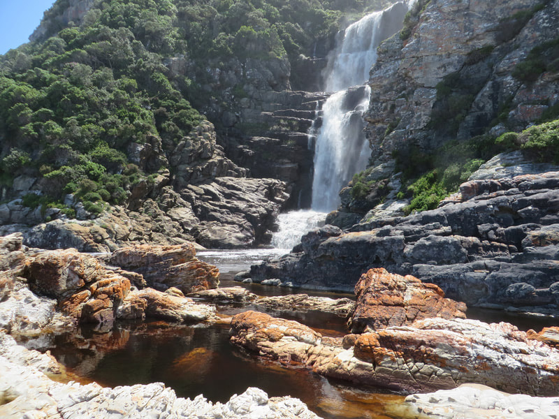 Waterfalls that can be witnessed along the Garden Route.