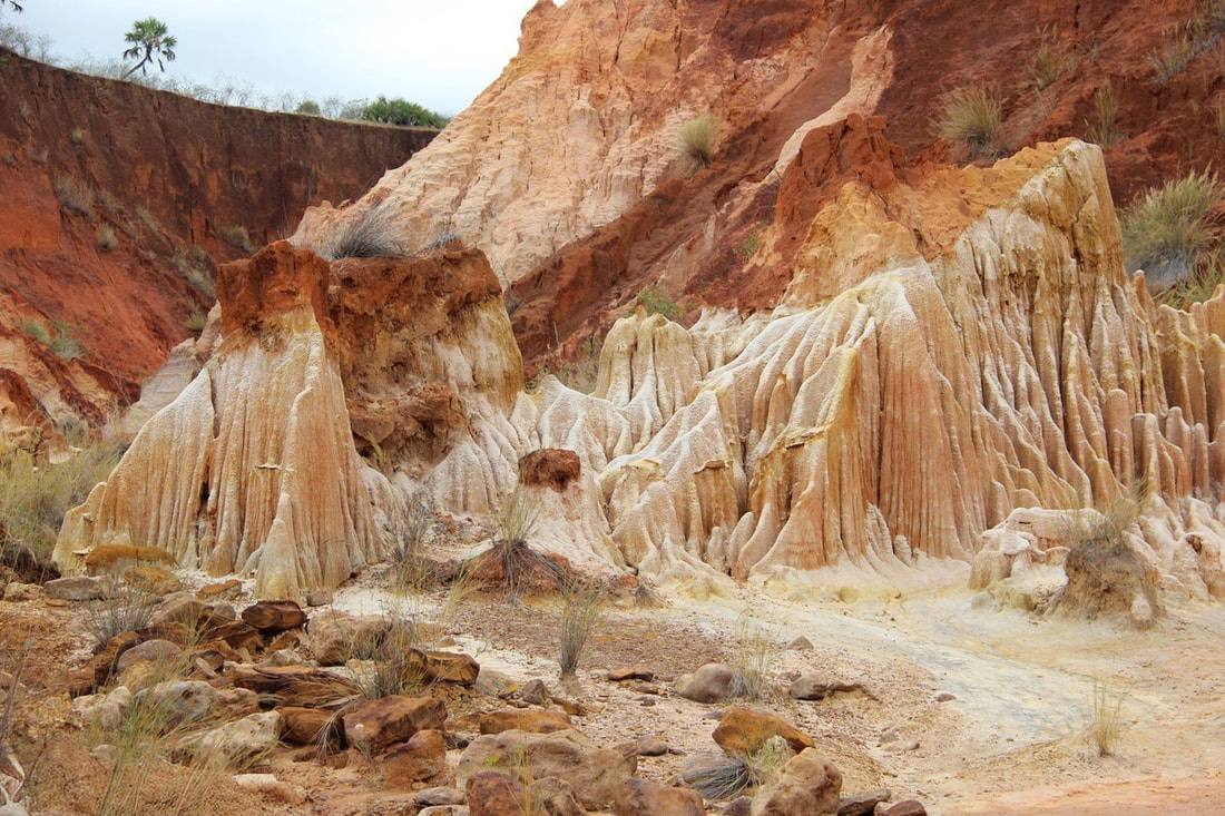 Majestic view of Rocky outcrops in Tsingy de Bemaraha National Park in northern Madagascar
