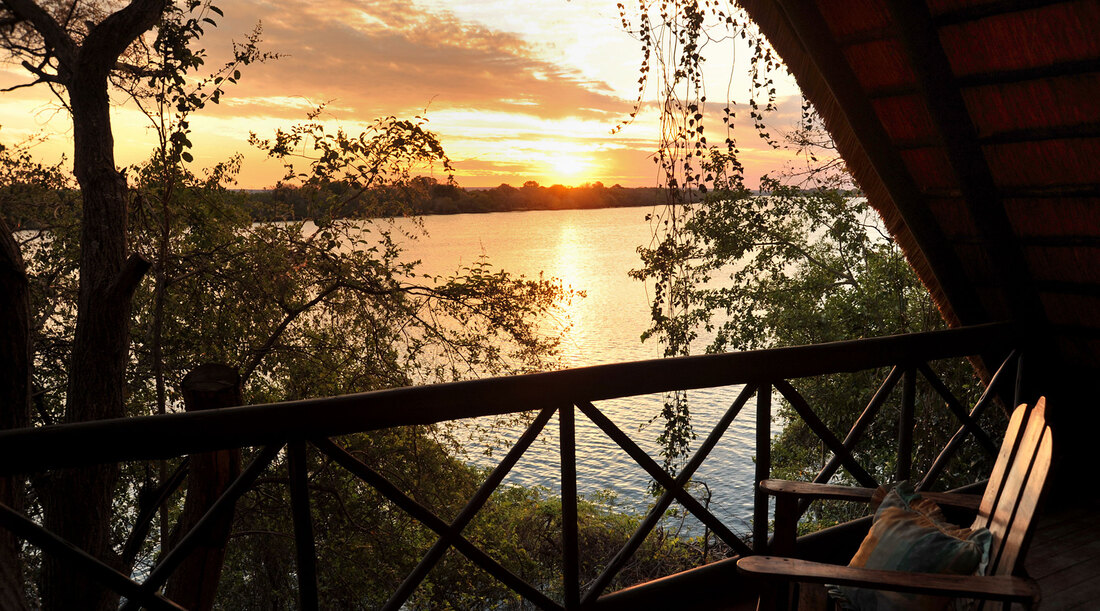 Livingstone Sunset from accommodation