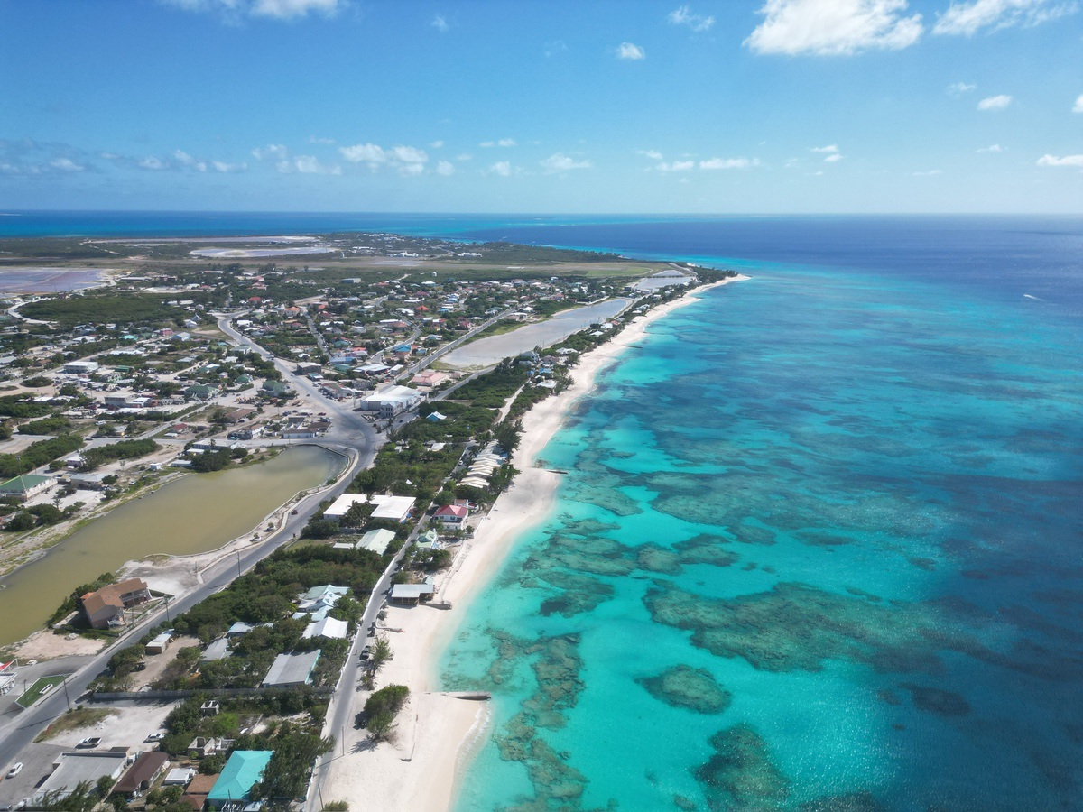 Grand Turk, Turks and Caicos looking south